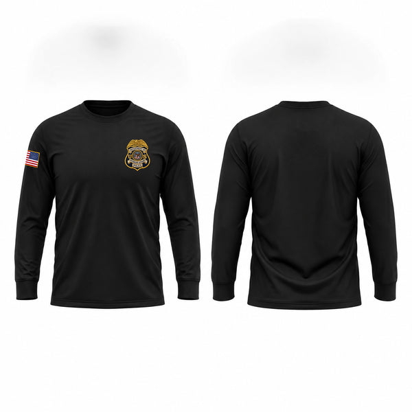 Long Sleeve Performance Shirt, Veterans Affairs Police, Police, Teamtime, Team time, sublimation, custom sports apparel, team uniforms, spirit wear, spiritwear, sports uniforms, custom shirts, team store, custom team store, fundraiser sports, apparel fundraiser