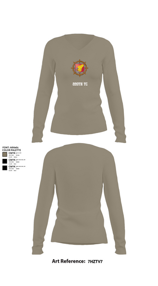 Womens Long Sleeve Vneck Shirt, 220th TC, , Teamtime, Team time, sublimation, custom sports apparel, team uniforms, spirit wear, spiritwear, sports uniforms, custom shirts, team store, custom team store, fundraiser sports, apparel fundraiser