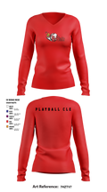 B Buzz Baseball League 75019054 Women's Long Sleeve V-neck Shirt - 5
