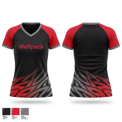 Wolfpack 33123972 Women's Short Sleeve V-neck Shirt - 1