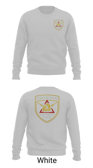 Crew Neck Sweatshirt, Co D 2-121 IN, Army, Teamtime, Team time, sublimation, custom sports apparel, team uniforms, spirit wear, spiritwear, sports uniforms, custom shirts, team store, custom team store, fundraiser sports, apparel fundraiser