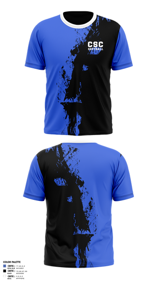 Short Sleeve Performance Shirt, CSC Softball, Softball, Teamtime, Team time, sublimation, custom sports apparel, team uniforms, spirit wear, spiritwear, sports uniforms, custom shirts, team store, custom team store, fundraiser sports, apparel fundraiser