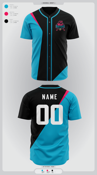 Full Button Baseball Jersey, MadBatters Softball, Softball, Teamtime, Team time, sublimation, custom sports apparel, team uniforms, spirit wear, spiritwear, sports uniforms, custom shirts, team store, custom team store, fundraiser sports, apparel fundraiser
