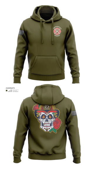 Hoodie, Carpentersville Fire Department, Fire Department, Teamtime, Team time, sublimation, custom sports apparel, team uniforms, spirit wear, spiritwear, sports uniforms, custom shirts, team store, custom team store, fundraiser sports, apparel fundraiser