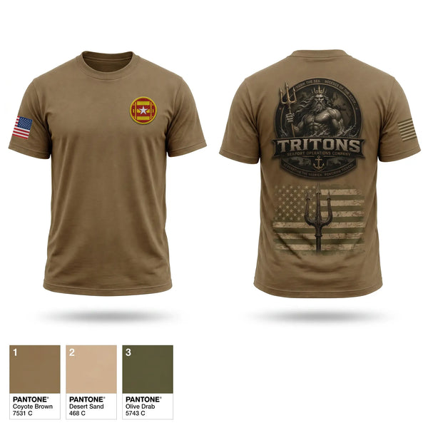 Old School Cotton Feel Shirt, 466th Seaport Operations Company, Army, Teamtime, Team time, sublimation, custom sports apparel, team uniforms, spirit wear, spiritwear, sports uniforms, custom shirts, team store, custom team store, fundraiser sports, apparel fundraiser