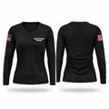 31st Security Forces Women's Long Sleeve V-neck Shirt - 1