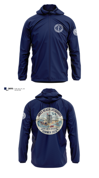 Windbreaker, Jones Beach Lifeguard Corp, , Teamtime, Team time, sublimation, custom sports apparel, team uniforms, spirit wear, spiritwear, sports uniforms, custom shirts, team store, custom team store, fundraiser sports, apparel fundraiser