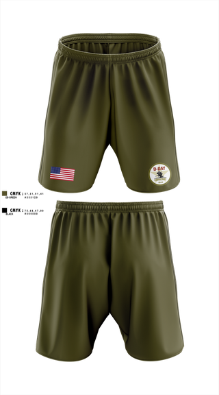 Athletic Shorts With Pockets, D-Day Ohio, Inc, , Teamtime, Team time, sublimation, custom sports apparel, team uniforms, spirit wear, spiritwear, sports uniforms, custom shirts, team store, custom team store, fundraiser sports, apparel fundraiser