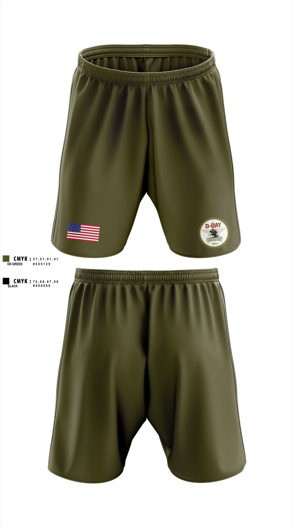 Athletic Shorts With Pockets, D-Day Ohio, Inc, , Teamtime, Team time, sublimation, custom sports apparel, team uniforms, spirit wear, spiritwear, sports uniforms, custom shirts, team store, custom team store, fundraiser sports, apparel fundraiser