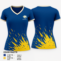 Newark Memorial Cougars 24679199 Women's Short Sleeve V-neck Shirt - 1