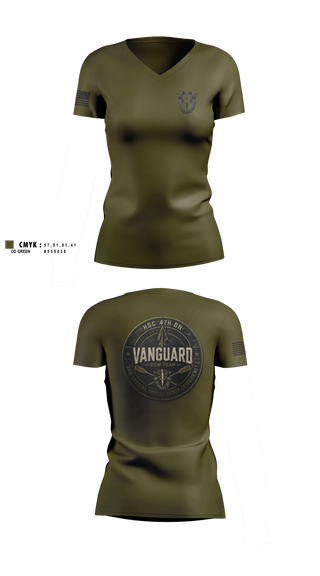 Womens Short Sleeve Vneck Shirt, 3SFG(A), Army, Teamtime, Team time, sublimation, custom sports apparel, team uniforms, spirit wear, spiritwear, sports uniforms, custom shirts, team store, custom team store, fundraiser sports, apparel fundraiser