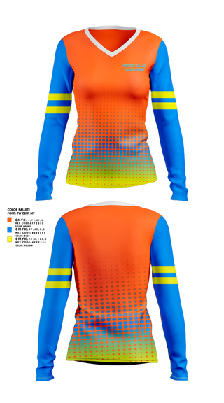 Womens Long Sleeve Vneck Shirt, Skydive Dallas Pajama Party, Water Polo, Teamtime, Team time, sublimation, custom sports apparel, team uniforms, spirit wear, spiritwear, sports uniforms, custom shirts, team store, custom team store, fundraiser sports, apparel fundraiser