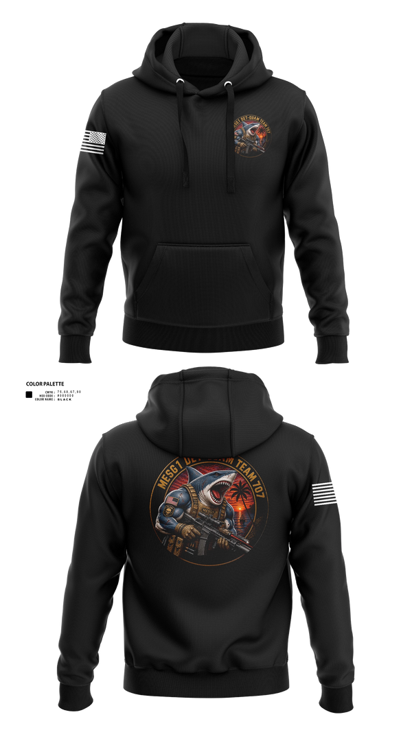 Hoodie, MESG-1 DET GUAM TEAM 707, Navy, Teamtime, Team time, sublimation, custom sports apparel, team uniforms, spirit wear, spiritwear, sports uniforms, custom shirts, team store, custom team store, fundraiser sports, apparel fundraiser