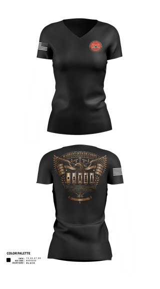Womens Short Sleeve Vneck Shirt, Warrant Officer Store, Army, Teamtime, Team time, sublimation, custom sports apparel, team uniforms, spirit wear, spiritwear, sports uniforms, custom shirts, team store, custom team store, fundraiser sports, apparel fundraiser