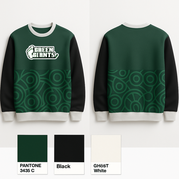Crew Neck Sweatshirt, MN Green Giants, Ice Hockey, Teamtime, Team time, sublimation, custom sports apparel, team uniforms, spirit wear, spiritwear, sports uniforms, custom shirts, team store, custom team store, fundraiser sports, apparel fundraiser