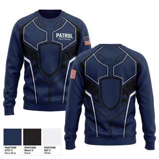 Crew Neck Sweatshirt, Patrol, Police, Teamtime, Team time, sublimation, custom sports apparel, team uniforms, spirit wear, spiritwear, sports uniforms, custom shirts, team store, custom team store, fundraiser sports, apparel fundraiser