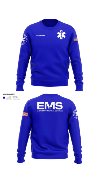 Crew Neck Sweatshirt, Central EMS, EMS/EMT, Teamtime, Team time, sublimation, custom sports apparel, team uniforms, spirit wear, spiritwear, sports uniforms, custom shirts, team store, custom team store, fundraiser sports, apparel fundraiser