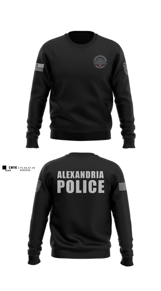 Crew Neck Sweatshirt, Alexandria Police Department Special Operations, Police, Teamtime, Team time, sublimation, custom sports apparel, team uniforms, spirit wear, spiritwear, sports uniforms, custom shirts, team store, custom team store, fundraiser sports, apparel fundraiser