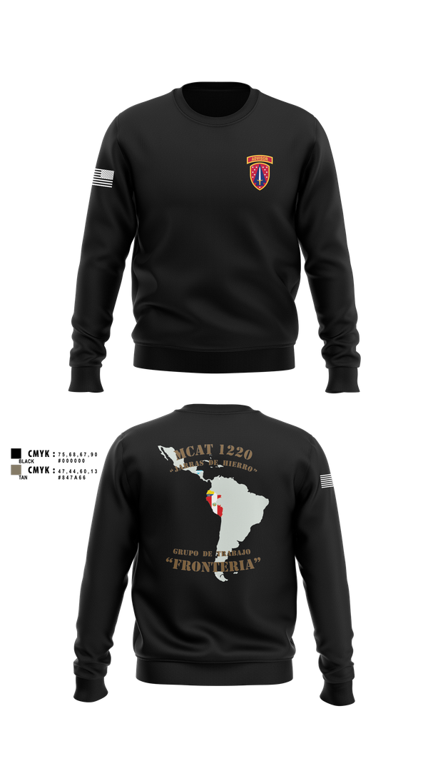 Crew Neck Sweatshirt, , Army, Teamtime, Team time, sublimation, custom sports apparel, team uniforms, spirit wear, spiritwear, sports uniforms, custom shirts, team store, custom team store, fundraiser sports, apparel fundraiser