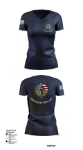Designs By Vets 85600951 Women's Short Sleeve V-neck Shirt - 102