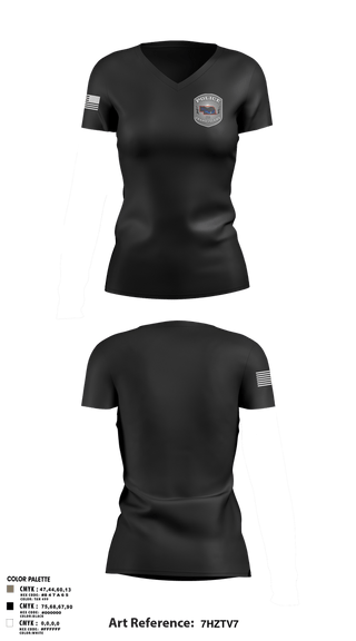Womens Short Sleeve Vneck Shirt, Grand Island Police Department, Police, Teamtime, Team time, sublimation, custom sports apparel, team uniforms, spirit wear, spiritwear, sports uniforms, custom shirts, team store, custom team store, fundraiser sports, apparel fundraiser