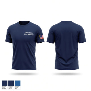 Short Sleeve Performance Shirt, Marathon Fire Rescue, Fire Department, Teamtime, Team time, sublimation, custom sports apparel, team uniforms, spirit wear, spiritwear, sports uniforms, custom shirts, team store, custom team store, fundraiser sports, apparel fundraiser