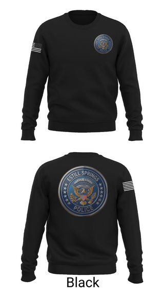 Crew Neck Sweatshirt, Estill Springs Police Department, Police, Teamtime, Team time, sublimation, custom sports apparel, team uniforms, spirit wear, spiritwear, sports uniforms, custom shirts, team store, custom team store, fundraiser sports, apparel fundraiser