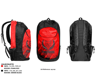 Gear Bag, Panthers, Men's Soccer, Teamtime, Team time, sublimation, custom sports apparel, team uniforms, spirit wear, spiritwear, sports uniforms, custom shirts, team store, custom team store, fundraiser sports, apparel fundraiser