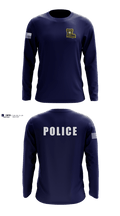 Dillard University Police Long Sleeve Performance Shirt - 1