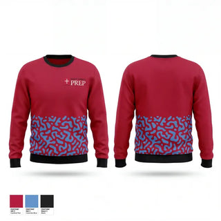 Crew Neck Sweatshirt, Saint John's Preparatory School Track & Field, Track & Field, Teamtime, Team time, sublimation, custom sports apparel, team uniforms, spirit wear, spiritwear, sports uniforms, custom shirts, team store, custom team store, fundraiser sports, apparel fundraiser