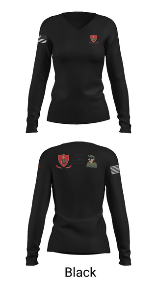 Womens Long Sleeve Vneck Shirt, CMLP41, Army, Teamtime, Team time, sublimation, custom sports apparel, team uniforms, spirit wear, spiritwear, sports uniforms, custom shirts, team store, custom team store, fundraiser sports, apparel fundraiser