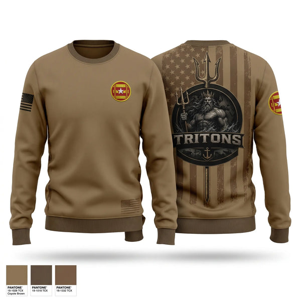 Crew Neck Sweatshirt, 466th Seaport Operations Company, Army, Teamtime, Team time, sublimation, custom sports apparel, team uniforms, spirit wear, spiritwear, sports uniforms, custom shirts, team store, custom team store, fundraiser sports, apparel fundraiser