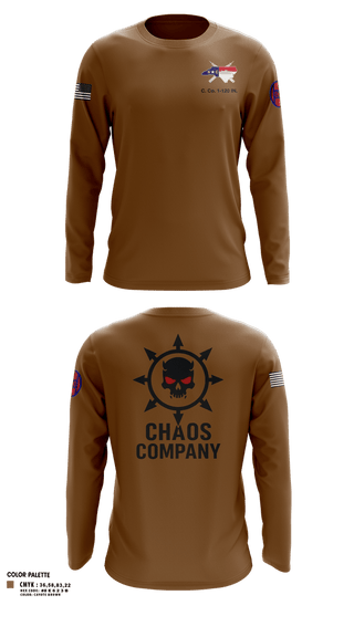 Long Sleeve Performance Shirt, C. Co. 1-120 3rd PLT, Army, Teamtime, Team time, sublimation, custom sports apparel, team uniforms, spirit wear, spiritwear, sports uniforms, custom shirts, team store, custom team store, fundraiser sports, apparel fundraiser