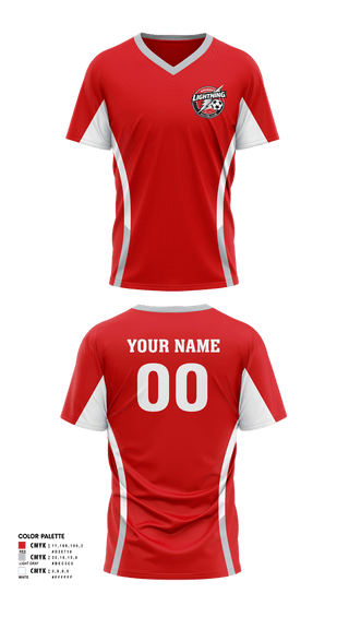 Womens Soccer Jersey, Amherst Lightning, Women's Soccer, Teamtime, Team time, sublimation, custom sports apparel, team uniforms, spirit wear, spiritwear, sports uniforms, custom shirts, team store, custom team store, fundraiser sports, apparel fundraiser