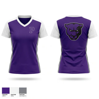Womens Short Sleeve Vneck Shirt, Portland Panthers, , Teamtime, Team time, sublimation, custom sports apparel, team uniforms, spirit wear, spiritwear, sports uniforms, custom shirts, team store, custom team store, fundraiser sports, apparel fundraiser
