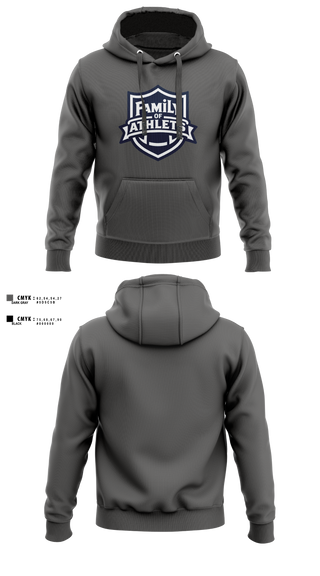 Hoodie, Family Of Athletes, , Teamtime, Team time, sublimation, custom sports apparel, team uniforms, spirit wear, spiritwear, sports uniforms, custom shirts, team store, custom team store, fundraiser sports, apparel fundraiser