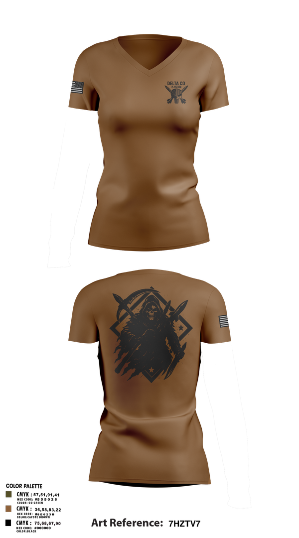 Womens Short Sleeve Vneck Shirt, , National Guard, Teamtime, Team time, sublimation, custom sports apparel, team uniforms, spirit wear, spiritwear, sports uniforms, custom shirts, team store, custom team store, fundraiser sports, apparel fundraiser
