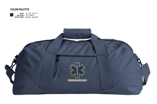 Duffle Bag, Trinidad Ambulance, EMS/EMT, Teamtime, Team time, sublimation, custom sports apparel, team uniforms, spirit wear, spiritwear, sports uniforms, custom shirts, team store, custom team store, fundraiser sports, apparel fundraiser