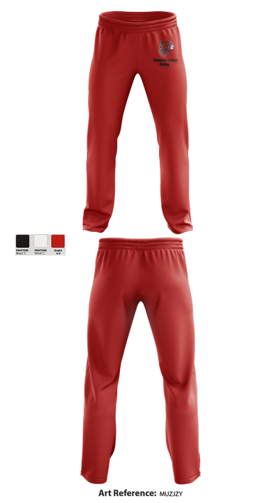 Wauseon Indians Diving 85671842 Sweatpants - 2