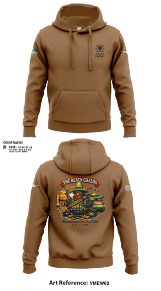 Hoodie, C. Co. HQ PLT, Army, Teamtime, Team time, sublimation, custom sports apparel, team uniforms, spirit wear, spiritwear, sports uniforms, custom shirts, team store, custom team store, fundraiser sports, apparel fundraiser