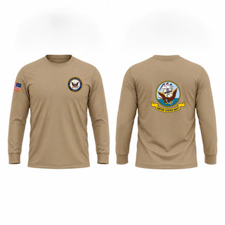 Long Sleeve Performance Shirt, USS Leyte Gulf CG-55, Navy, Teamtime, Team time, sublimation, custom sports apparel, team uniforms, spirit wear, spiritwear, sports uniforms, custom shirts, team store, custom team store, fundraiser sports, apparel fundraiser