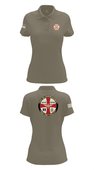 Womens Short Sleeve Performance Polo, Echo 2-501st GSAB, , Teamtime, Team time, sublimation, custom sports apparel, team uniforms, spirit wear, spiritwear, sports uniforms, custom shirts, team store, custom team store, fundraiser sports, apparel fundraiser