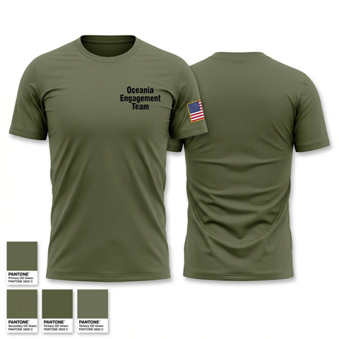 Short Sleeve Performance Shirt, Oceania Engagement Team, Army, Teamtime, Team time, sublimation, custom sports apparel, team uniforms, spirit wear, spiritwear, sports uniforms, custom shirts, team store, custom team store, fundraiser sports, apparel fundraiser
