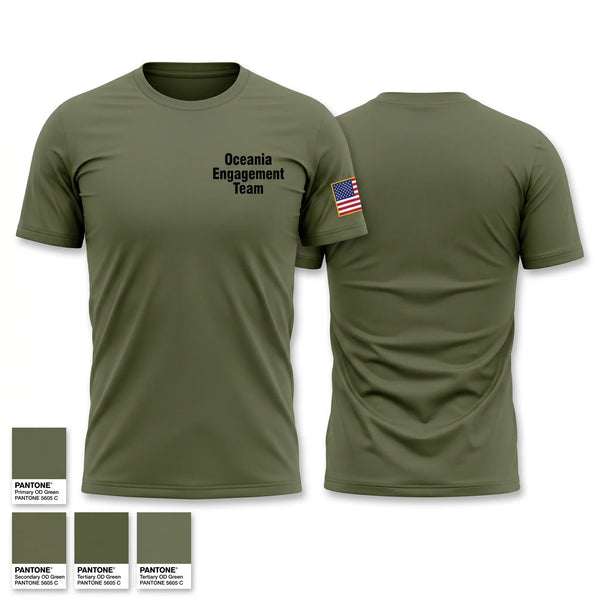 Short Sleeve Performance Shirt, Oceania Engagement Team, Army, Teamtime, Team time, sublimation, custom sports apparel, team uniforms, spirit wear, spiritwear, sports uniforms, custom shirts, team store, custom team store, fundraiser sports, apparel fundraiser