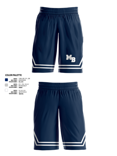 MB EAGLES Women's Basketball 49387606 Womens Basketball Shorts - 1