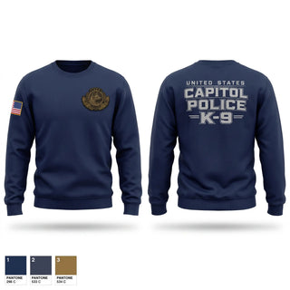 Crew Neck Sweatshirt, United States Capitol Police K9, Police, Teamtime, Team time, sublimation, custom sports apparel, team uniforms, spirit wear, spiritwear, sports uniforms, custom shirts, team store, custom team store, fundraiser sports, apparel fundraiser