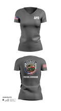 Alma Police Department 36149502 Women's Short Sleeve V-neck Shirt - 21