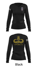 HHC, 725th BSB, 2/11 ABN 60450705 Women's Long Sleeve V-neck Shirt - 37