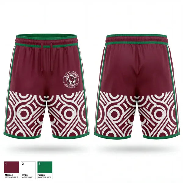 Athletic Shorts With Pockets, Lady Ricebirds, Women's Basketball, Teamtime, Team time, sublimation, custom sports apparel, team uniforms, spirit wear, spiritwear, sports uniforms, custom shirts, team store, custom team store, fundraiser sports, apparel fundraiser