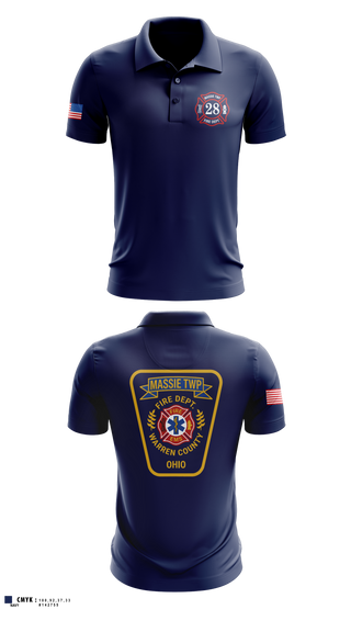 Short Sleeve Performance Polo, Massie Township Fire Department, Fire Department, Teamtime, Team time, sublimation, custom sports apparel, team uniforms, spirit wear, spiritwear, sports uniforms, custom shirts, team store, custom team store, fundraiser sports, apparel fundraiser